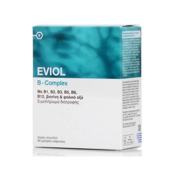 EVIOL B-Complex - Σύμπλεγμα Βιταμινών Β 60Caps