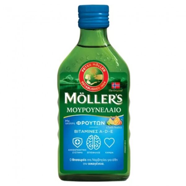 MOLLERS Tutti Frutti Flavour(250ML)-Μουρουνέλαιο Με Γεύση Φρούτων