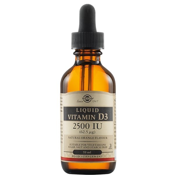 033984320482_1_1 SOLGAR Liquid Vitamin D3 2500 IU (62,5 µg)-Συμπλήρωμα διατροφής Βιταμίνης D3 59ML - Image 1