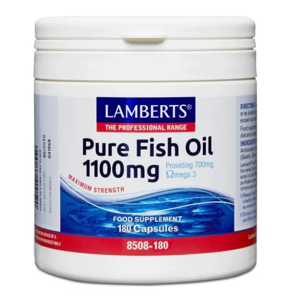LAMBERTS Pure Fish Oil 1100mg 180Caps