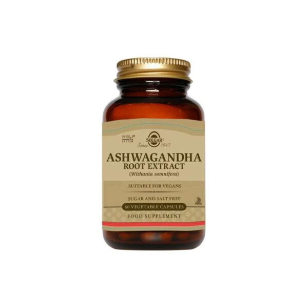 SOLGAR Ashwagandha Root Extract 60 Vegan Caps
