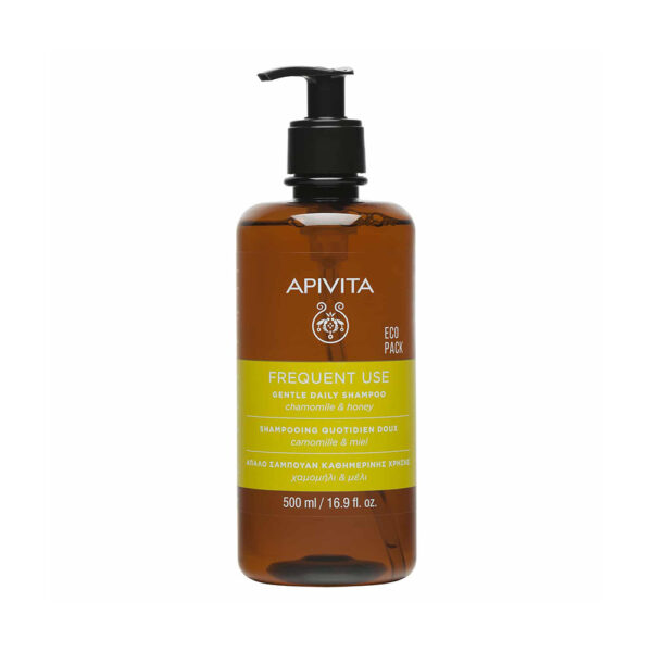 APIVITA Hair Care Shampoo Frequent Use Chamomile And Honey Eco Pack 500ML