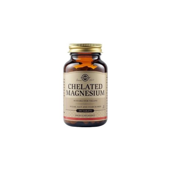 SOLGAR Chelated Magnesium 100MG 100Tabs