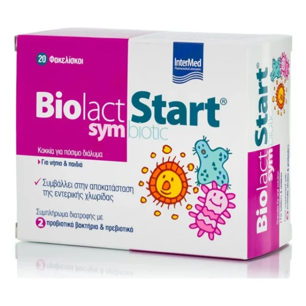 INTERMED Biolact Start Symbiotic Προβιοτικά για Παιδιά, 20φακελάκια