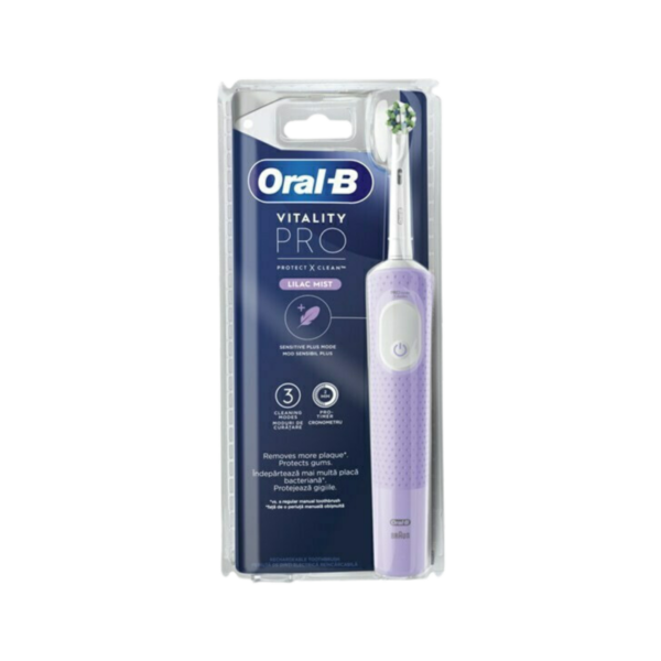 ORAL-B Vitality Pro Lilac Mist-Ηλεκτρική Οδοντόβουρτσα Μωβ Χρώμα 1τμχ