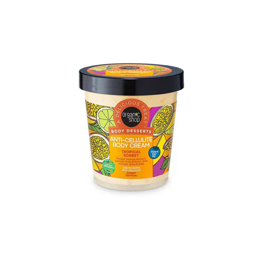 NATURA SIBERICA Body Desserts Tropical Sorbet-Κρέμα Σώματος Κατά Της Κυτταρίτιδας 450ML