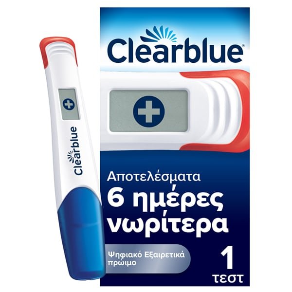 8700216528672 CLEARBLUE Τεστ Εγκυμοσύνης Ψηφιακό Εξαιρετικά Πρώιμη Ανίχνευση 1τμχ - Image 1