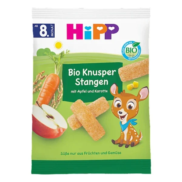 HIPP Bio Sticks Με Μήλο Και Καρότο 8m+ 30GR