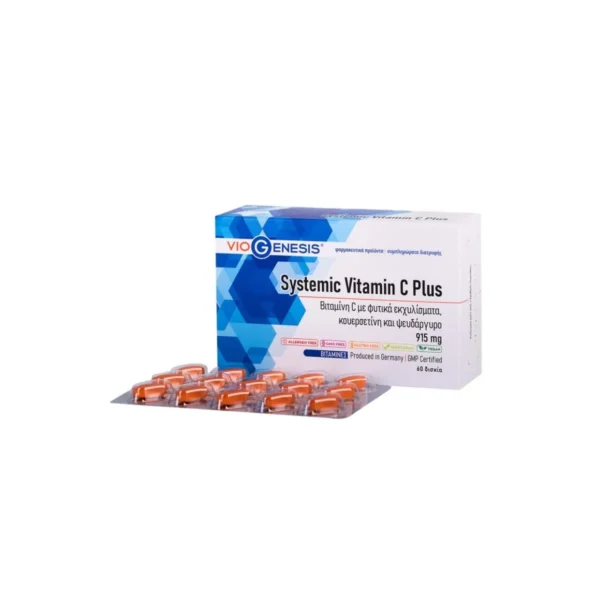 VIOGENESIS Vitamin C Systemic Plus 915 mg 60 Tabs