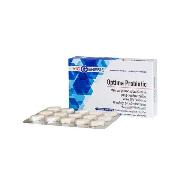 VIOGENESIS Optima Probiotic 22 billion 30 Enteric Coated Caps