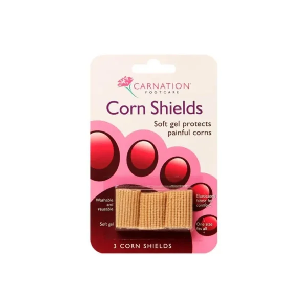 CARNATION Corn Shields, Επαναχρησιμοποιούμενα Επιθέματα για Ανακούφιση από τον Πόνο & Τριβή των Δαχτύλων 3 τμχ