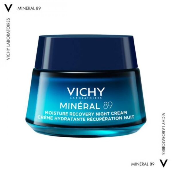 VICHY Mineral 89 Moisture Recovery Night Cream -Κρέμα Νύχτας Αποκατάστασης Της Ενυδάτωσης 50ML