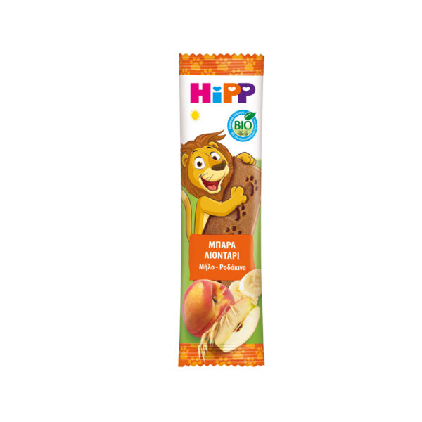 HIPP Παιδική Μπάρα Βρώμη Μήλο Ροδάκινο 23GR