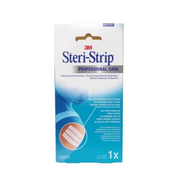 3M Steri-Strip Professional Care-Αποστειρωμένο Αυτοκόλλητα Επιθέματα S 100x12mm 1×6 strips
