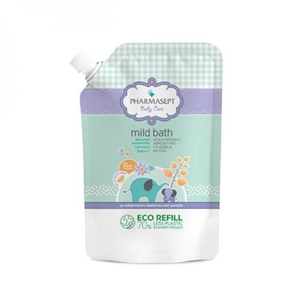 PHARMASEPT Baby Care Mild Bath Σαμπουάν-Αφρόλουτρο για Βρέφη Refill 900 ml
