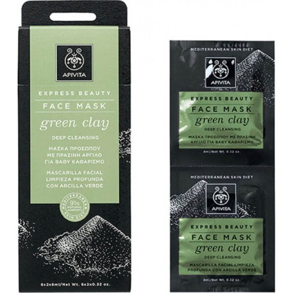 APIVITA Express Mask Green Clay 2x8ML