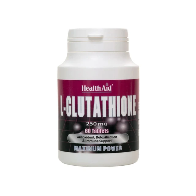 35a60e106c53d88bd850a310158b1c5c.png HEALTH AID L-Glutathione 250mg Maximum Power 60 δισκία - Image 1