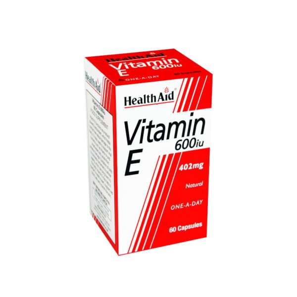 HEALTH AID Vitamin E 600 IU Natural 60 caps
