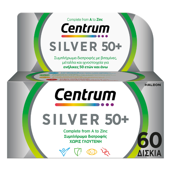 5054563129048-996 CENTRUM Silver 50+ 60Tabs - Image 1