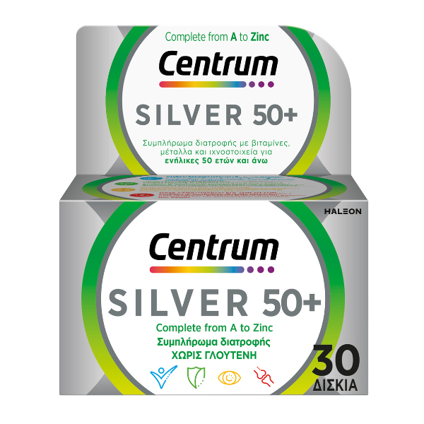 5054563156808-996_2 CENTRUM Silver 50+ Πολυβιταμίνη Για Ενήλικες 50 ετών και Άνω 30Τabs - Image 1