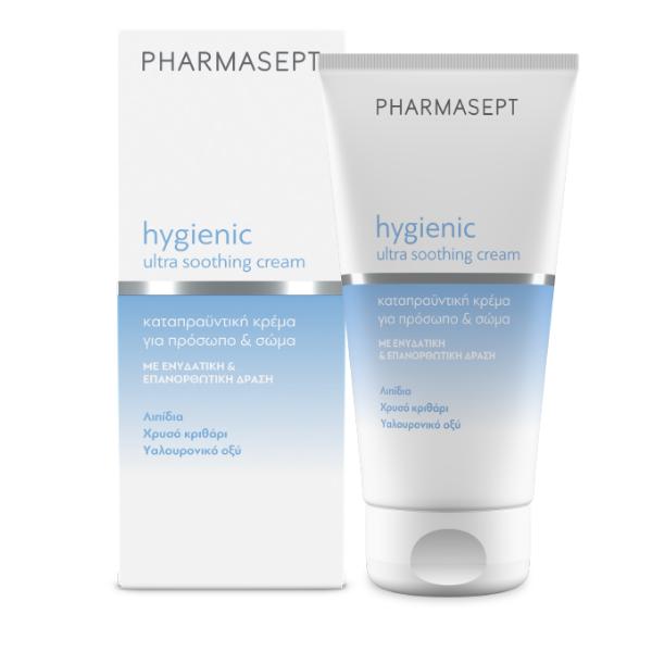 5205122003631_4 PHARMASEPT Hygienic Ultra Soothing Cream-Καταπραϋντική Κρέμα Για Πρόσωπο Και Σώμα 150ML - Image 1