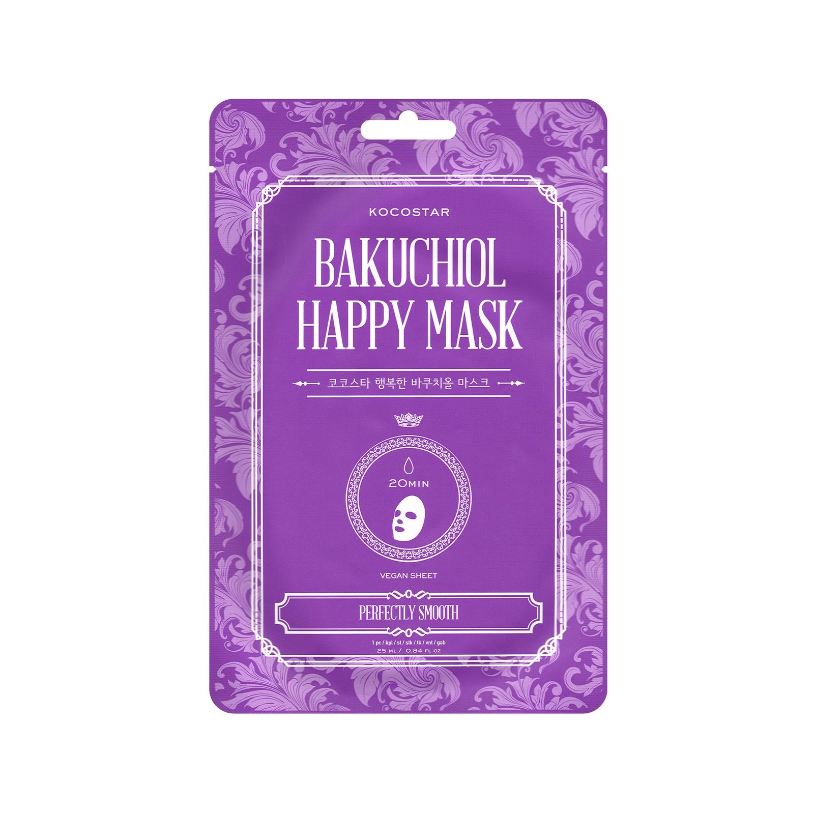 8809328326395_1_t20241016112000 VICAN Kocostar Bakuchiol Happy Mask Μάσκα Προσώπου για Ανανεωμένη & Λεία Επιδερμίδα 1τεμ - Image 1