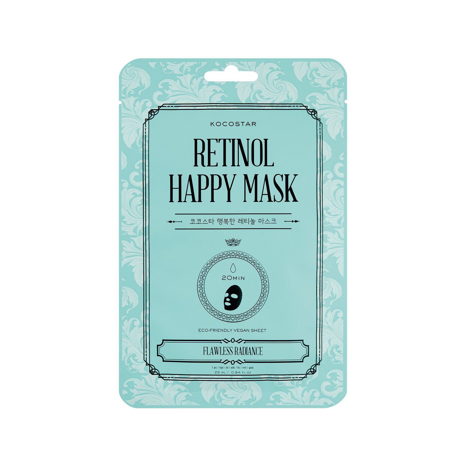 8809328326418_1_t20250227112000 VICAN Kocostar Retinol Happy Mask Μάσκα Προσώπου με Ρετινόλη 1τεμ - Image 1