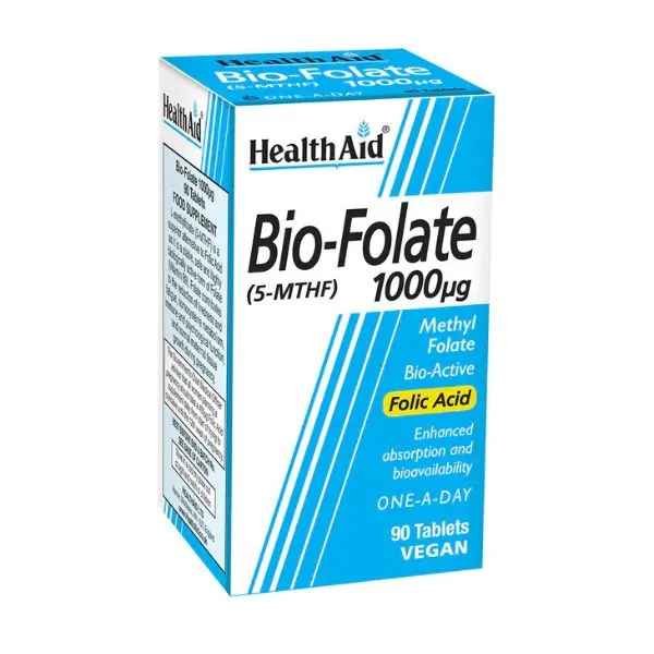 download - 2025-09-06T122416.714 HEALTH AID Aid Bio-Folate (5-MTHF) 1000 μg 90 δισκία - Image 1