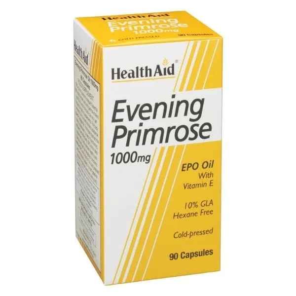 download - 2025-09-06T153126.578 HEALTH AID Evening Primrose Oil 1000 mg & Vitamin E 90 caps - Image 1