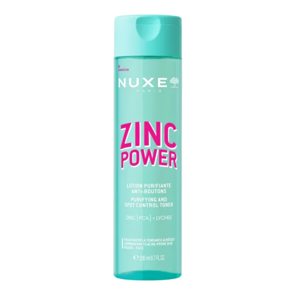 NUXE Zinc Power Purifying & Spot Control Toner Λοσιόν Καθαρισμού Προσώπου & Ελέγχου Μαύρων Στιγμάτων 200ml