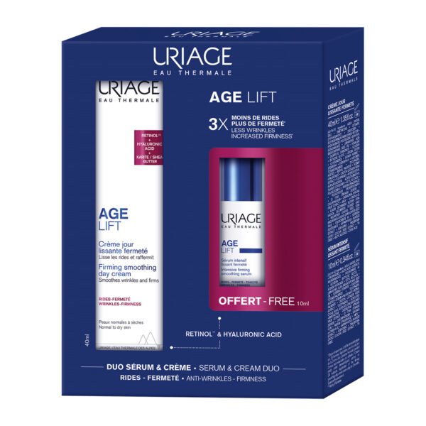 URIAGE Set Age Lift Firming Smoothing Day Cream Αντιγηραντική Κρέμα Ημέρας 40ml And ΔΩΡΟ Intensive Firming Smoothing Serum 10ML