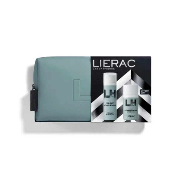 LIERAC Homme The 3 in 1 Essentials Products Gift Set-Λεπτόρρευστη Αντιγηραντική Κρέμα 50L Και ΔΩΡΟ Αποσμητικό 50ML