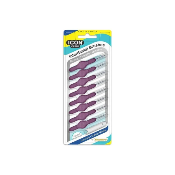 STODDARD IInterdental Brushes 1.1mm Large, Μεσοδόντια Βουρτσάκια Μωβ 8τμχ