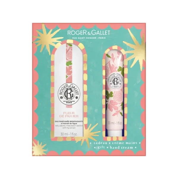 ROGER & GALLET SET Fleur de Figuier Fragrant Water 30ml & Fleur De Figuier Hand Cream 100gr