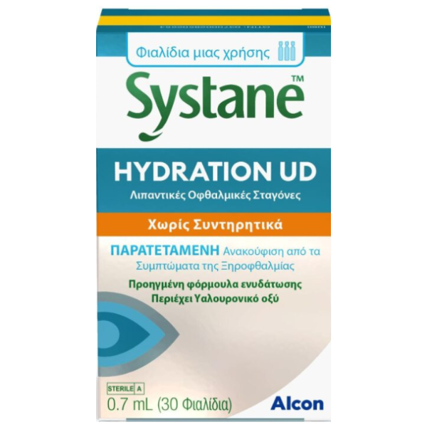 3700028502254-789 ALCON Systane Hydration UD Λιπαντικές Οφθαλμικές Σταγόνες Χωρίς Συντηρητικά, 30vials x 0,7ml - Image 1