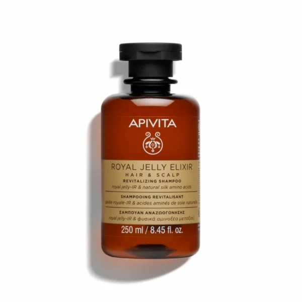 APIVITA Royal Jelly Elixir Hair And Scalp Revitalizing Shampoo-Σαμπουάν Αναζωογόνησης Για Μαλλιά Και Τριχωτό 250ML