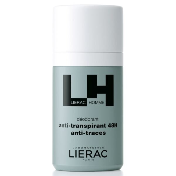 LIERAC Homme Deodorant-Αντιιδρωτικό Αποσμητικό 48ωρης Προστασίας Χωρίς Ίχνη 50ML