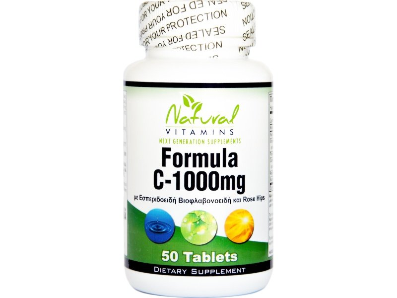 natural_formulas_c1000-800x600 NATURAL VITAMINS Formula C-1000mg 50Tabs - Image 1