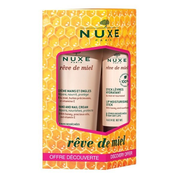 3264680029608-600x600 NUXE Reve De Miel-Κρέμα Χεριών 50ml Και Ενυδατικό Stick Χειλιών 4gr - Image 1