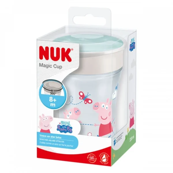 NUK Εκπαιδευτικό Κύπελλο-Peppa The Pig Cup Evolution Magic 8m+ 230ML