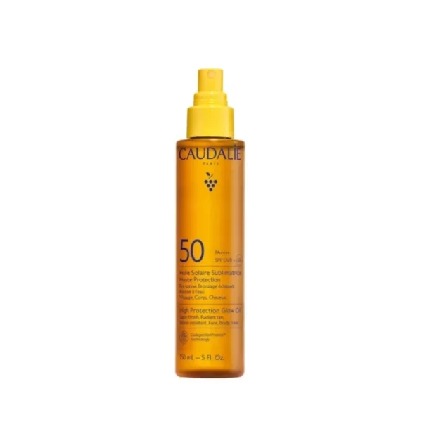 CAUDALIE High Protection Glow Oil-Αντηλιακό Λάδι Προσώπου Και Σώματος SPF50 150ML