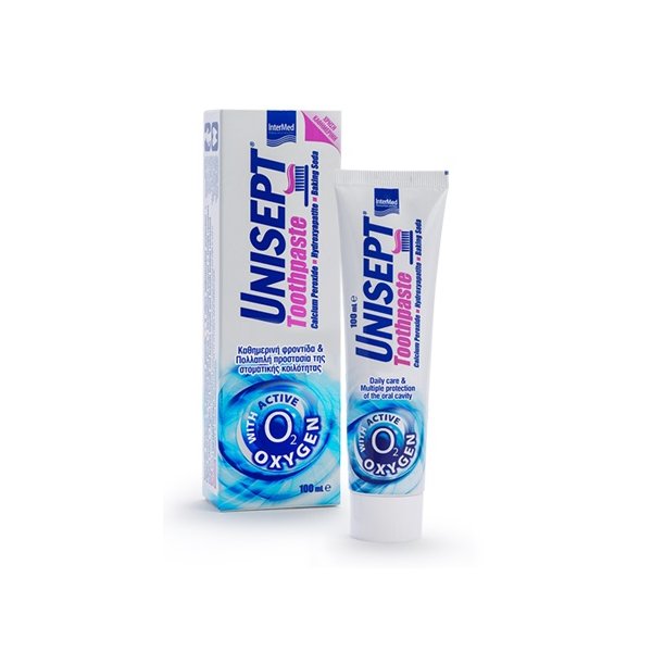 5205152008262-intermed-unisept-toothpaste-100ml-600x600 INTERMED Unisept Toothpaste with Active Oxygen O2 100ML - Image 1