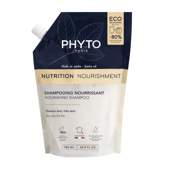 PHY4133 PHYTO Nutrition Nourishing Shampoo Eco Refill 750ML - Image 1