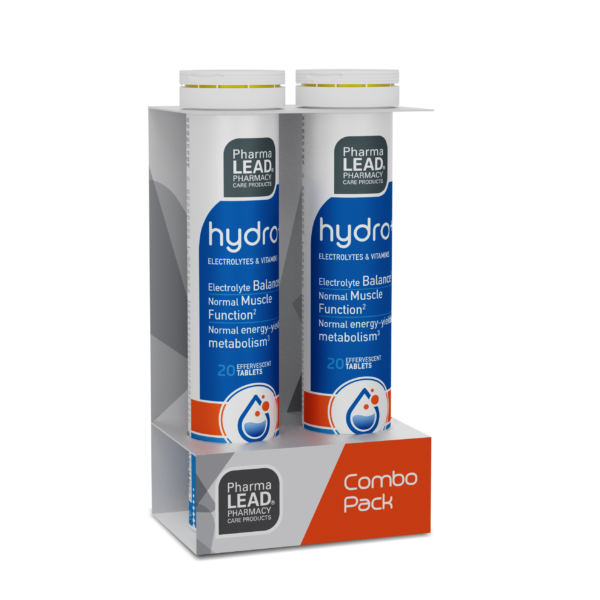 PHARMALEAD Hydro+ Ηλεκτρολύτες Και Βιταμίνες 20 αναβράζοντα δισκία 1+1 Δώρο