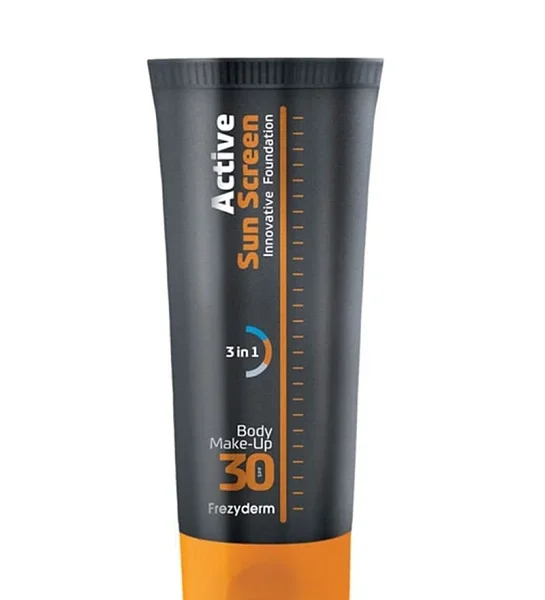 FREZYDERM Active Sun Screen Foundation Cream SPF30 Αντηλιακό Make-Up Σώματος  75ML