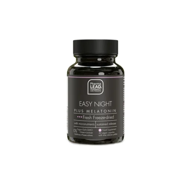 PHARMALEAD Black Range Easy Night Plus Melatonin 30Vegan Caps