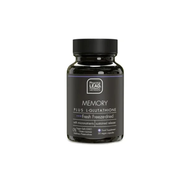 PHARMALEAD  Black Range Memory Plus L Glutathione 30Vegan Caps