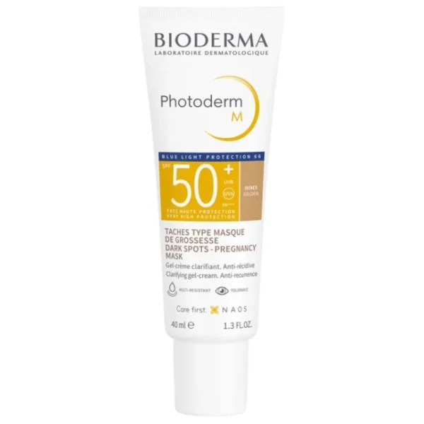 BIODERMA Photoderm Μ SPF50+ Golden Αντηλιακή Κρέμα Με Χρώμα Για Δέρμα Με Υπερμελάγχρωση 40ML
