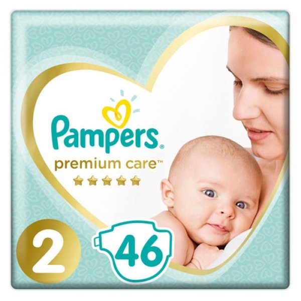 8001841104799 PAMPERS Premium Care No.2 (4-8kg) Βρεφικές Πάνες 46ΤΜΧ - Image 1