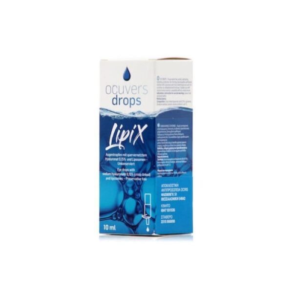 OCUVERS Drops Lipix Οφθαλμικές Σταγόνες Με Υαλουρονικό Οξύ Για Ξηροφθαλμία 10ML